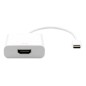 Garbot USB3.1 C-HDMI. M/F. White 20cm Garbot USB3.1 C-HDMI. M/F. White 20cm
